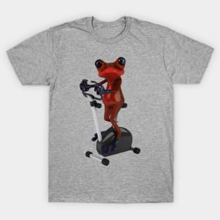 frog on rowing machine T-Shirt